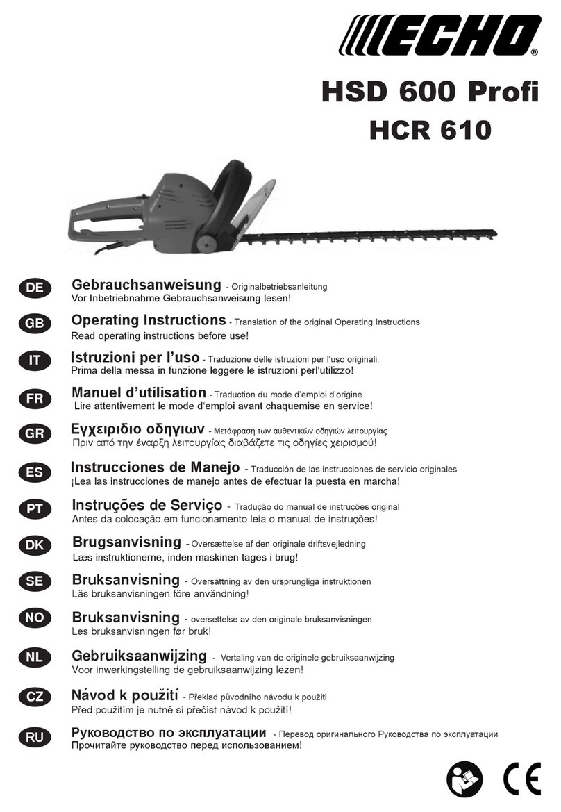 Echo HSD 600 Profi Manual de usuario