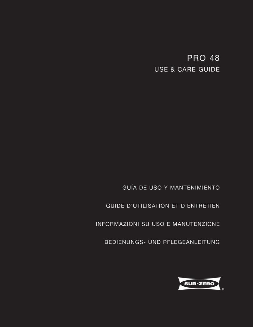 Sub-Zero ICB648PRO Manual de usuario