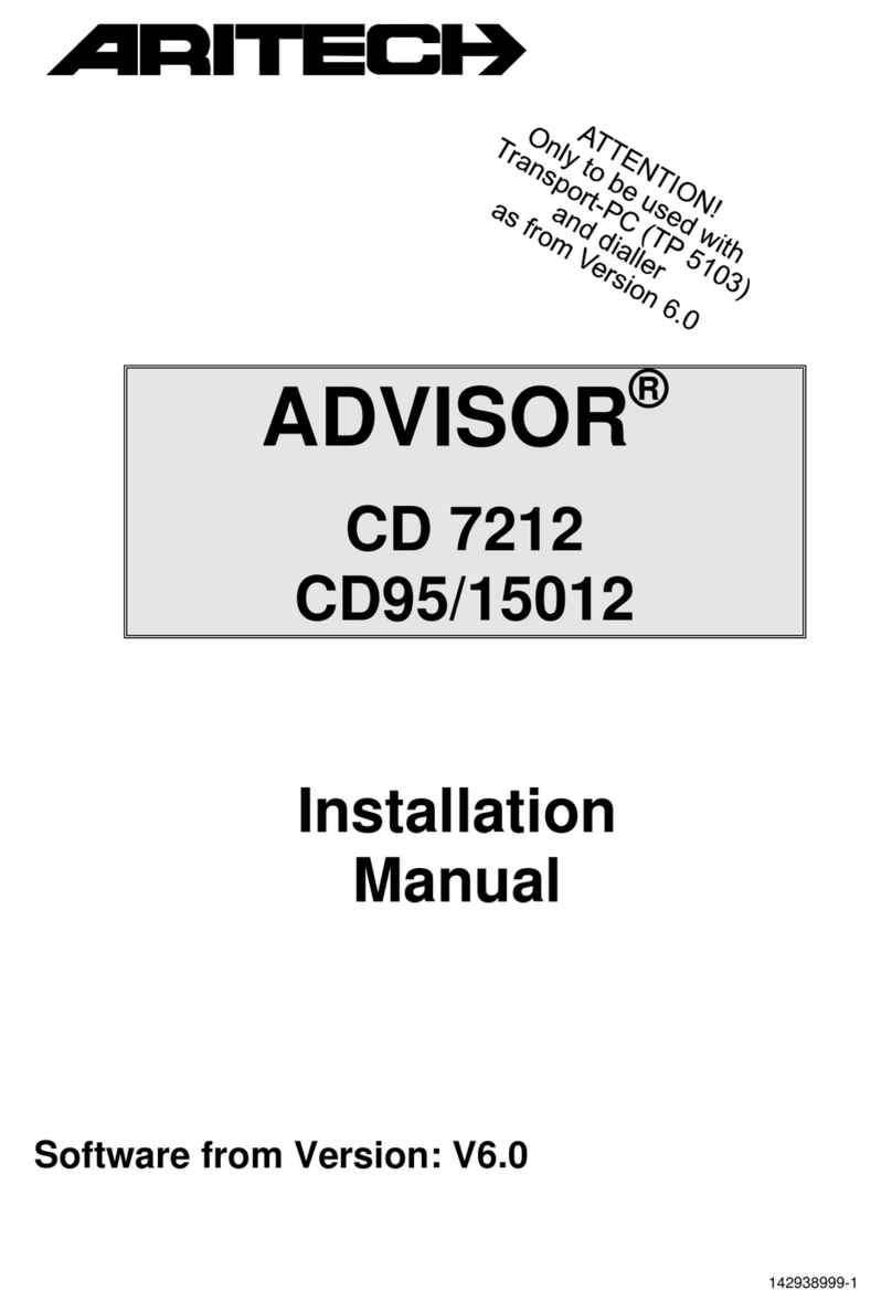 Aritech ADVISOR CD72 Manual de usuario