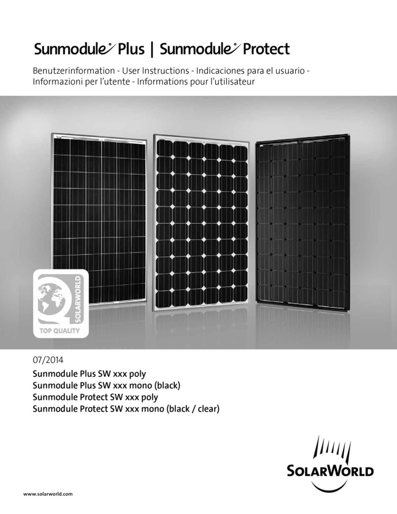 SolarWorld Sunmodule Plus Manual de usuario