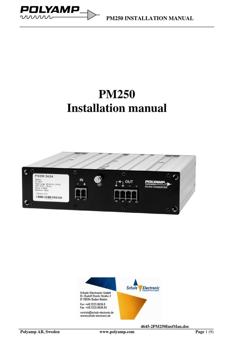 Polyamp PM250 Manual de usuario
