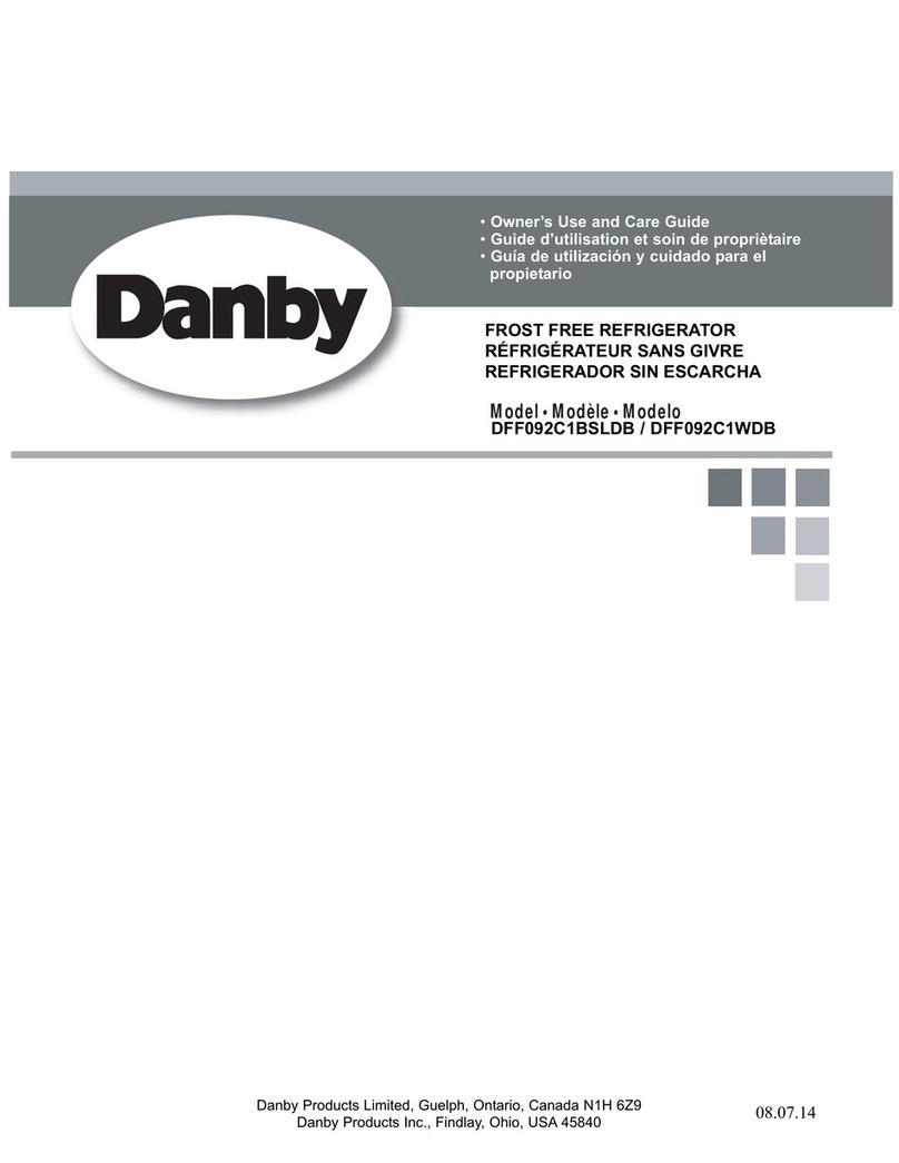 Danby DFF092C1BSLDB Instrucciones de montaje