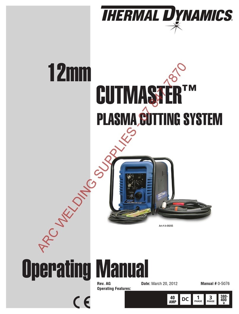 Thermal Dynamics CUTMASTER 12 Manual de usuario