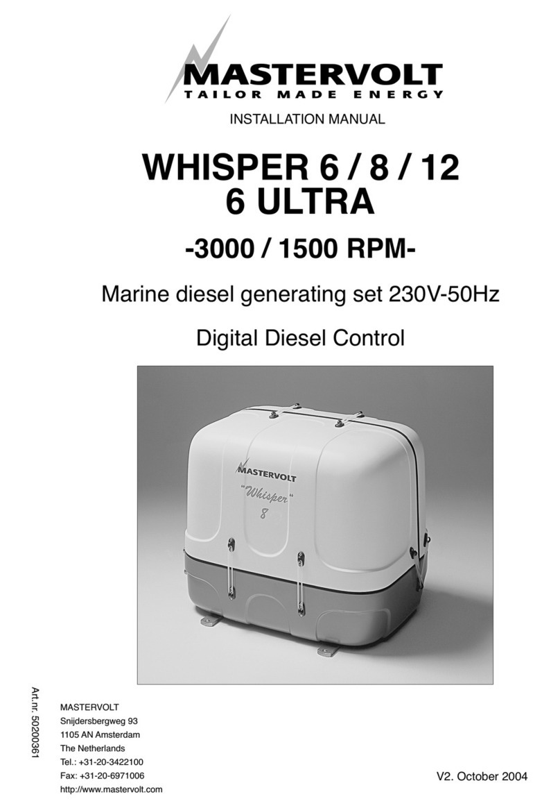 Mastervolt Whisper 6 Manual de usuario