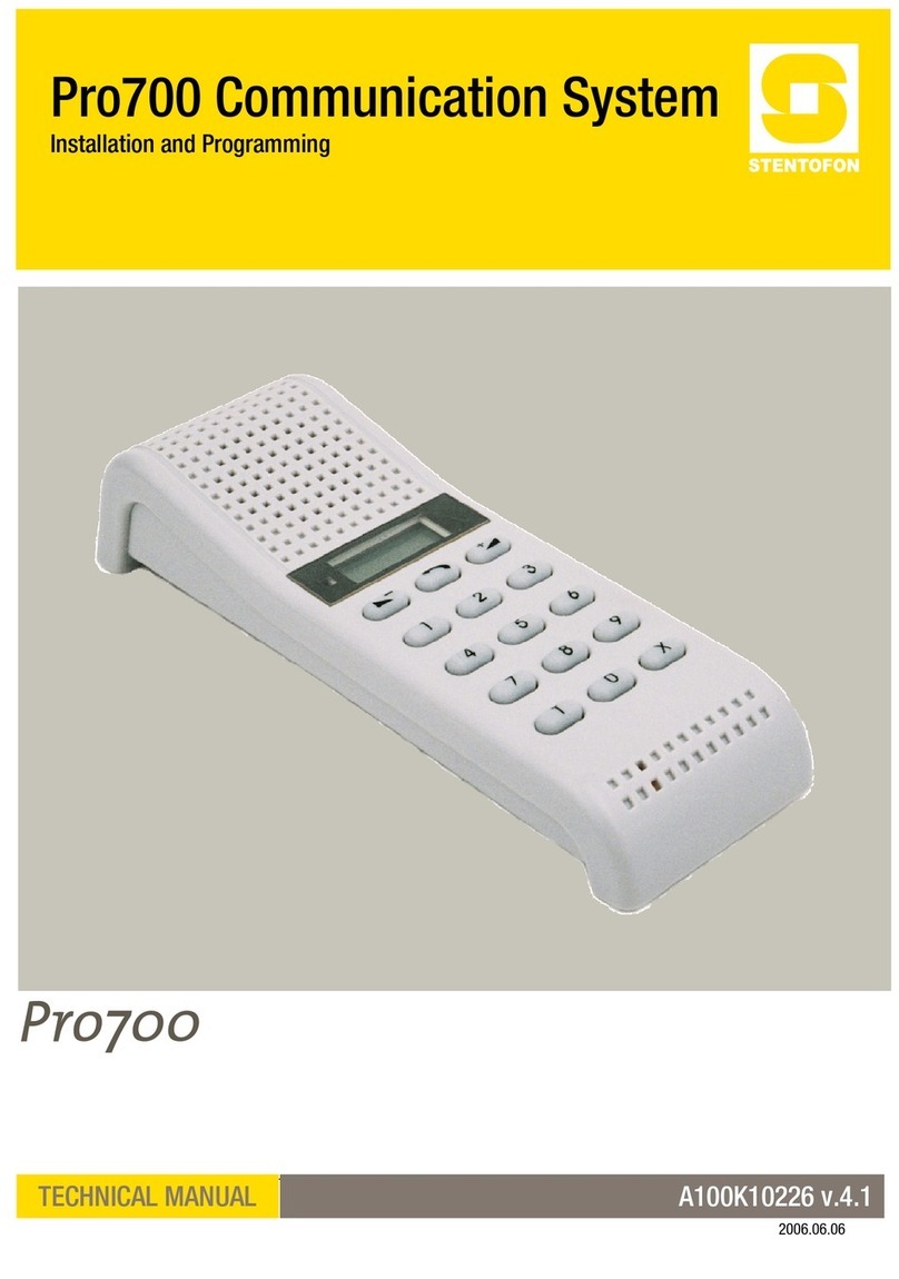 Stentofon Pro700 Guía de instalación