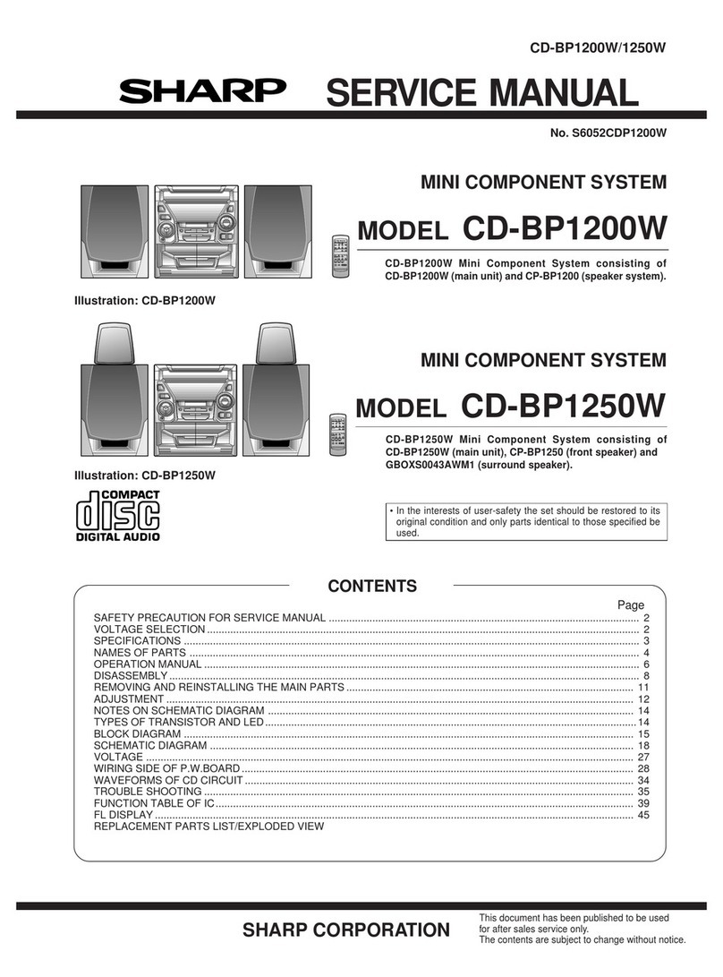 Sharp CD-BP1200W Manual de usuario