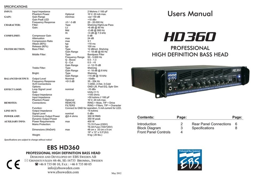 EBS HD360 Manual de usuario
