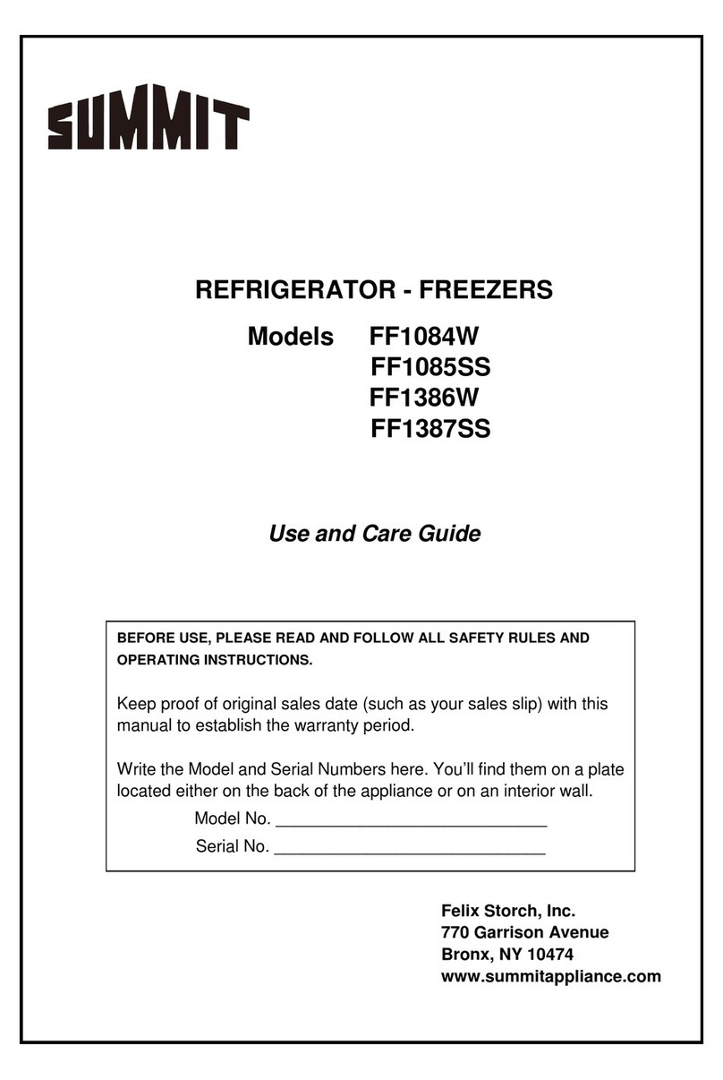 Summit FF1085SS Manual de usuario