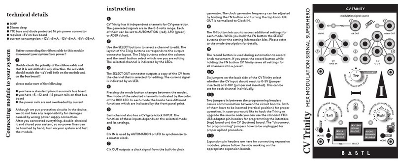 Bastl CV Trinity Manual de usuario