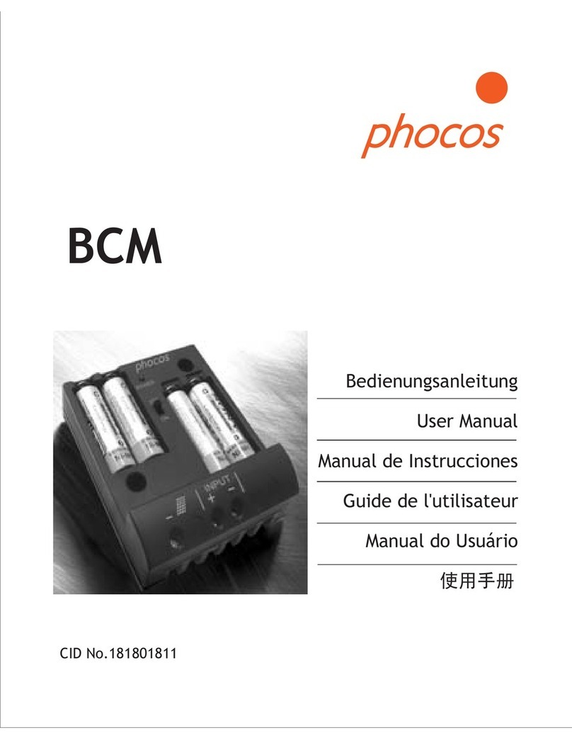 Phocos BCM Manual de usuario Phocos BCM Manual de usuario