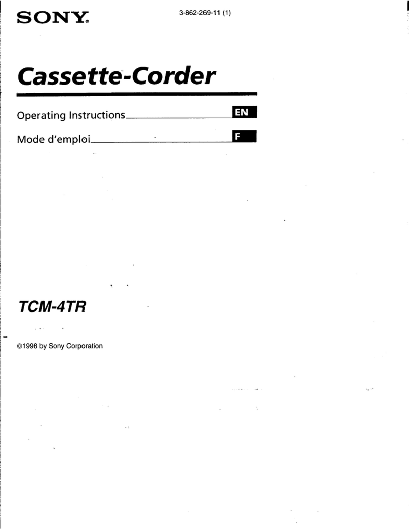 Sony Pressman TCM-4TR Manual de usuario