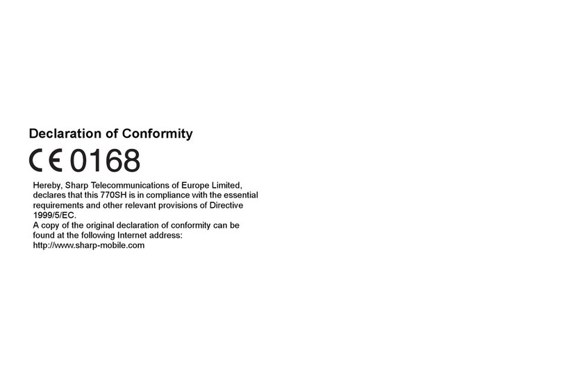 Sharp 770SH Manual de usuario