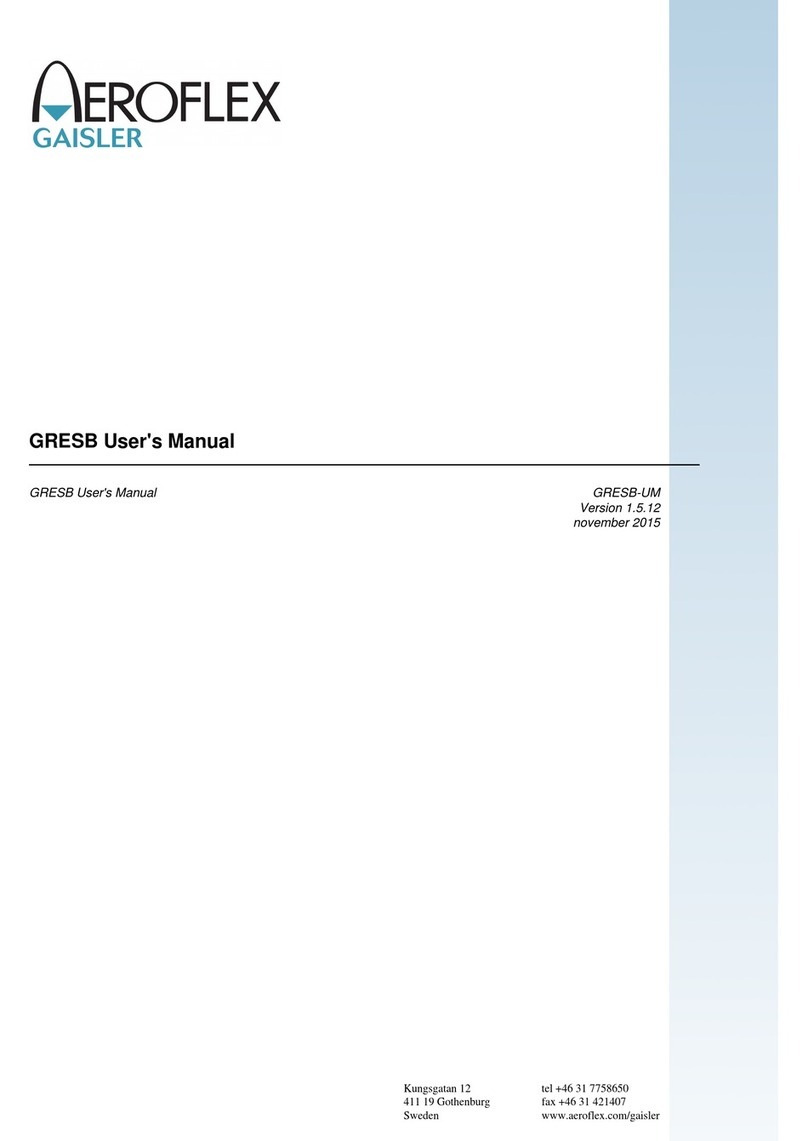 Aeroflex GRESB Manual de usuario Aeroflex GRESB Manual de usuario