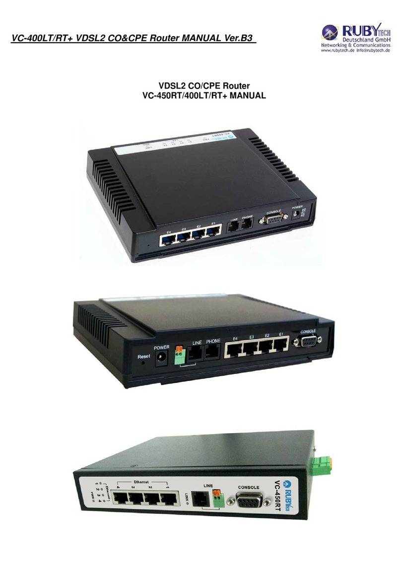 Ruby Tech VC-450RT Manual de usuario