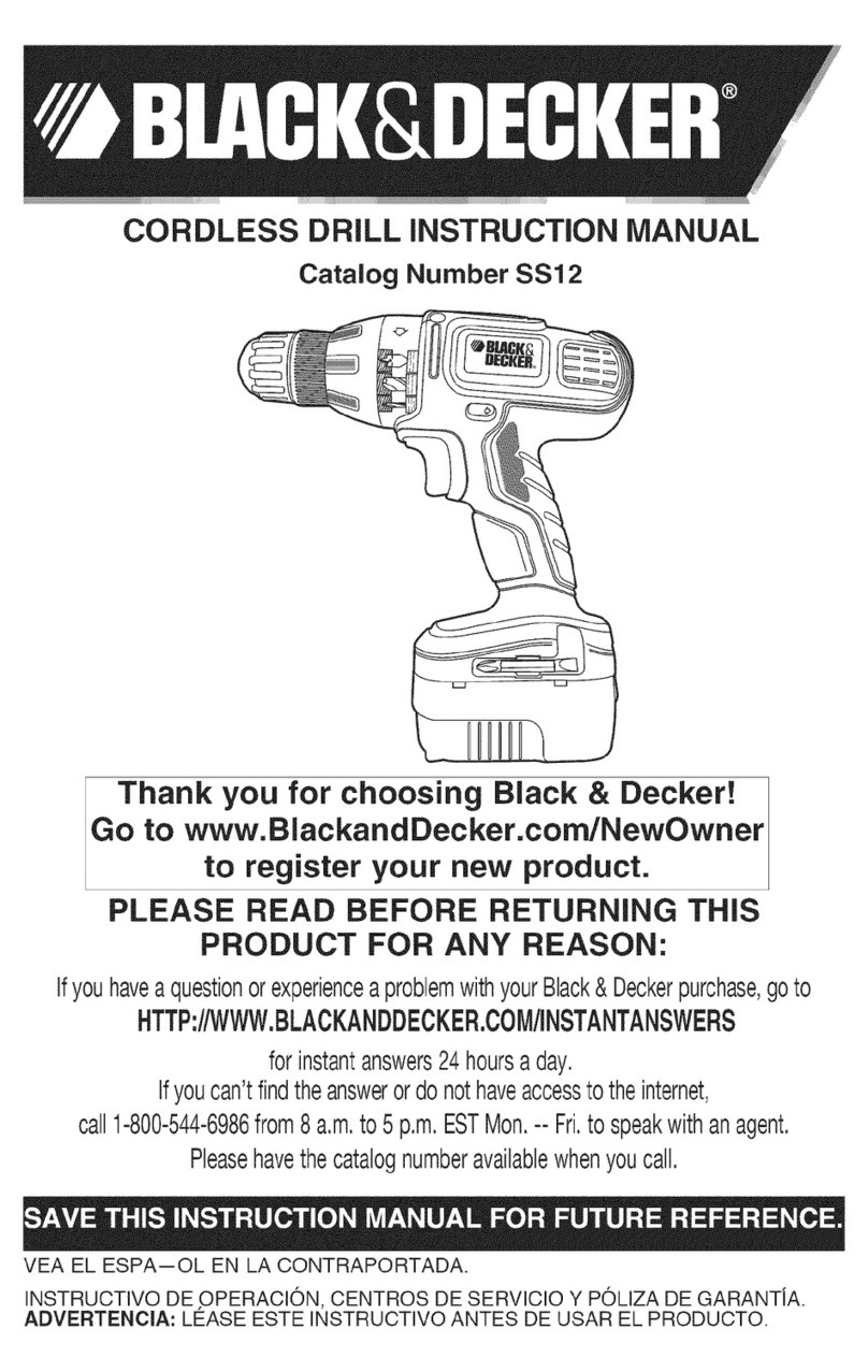 Black & Decker SS12 Manual de usuario