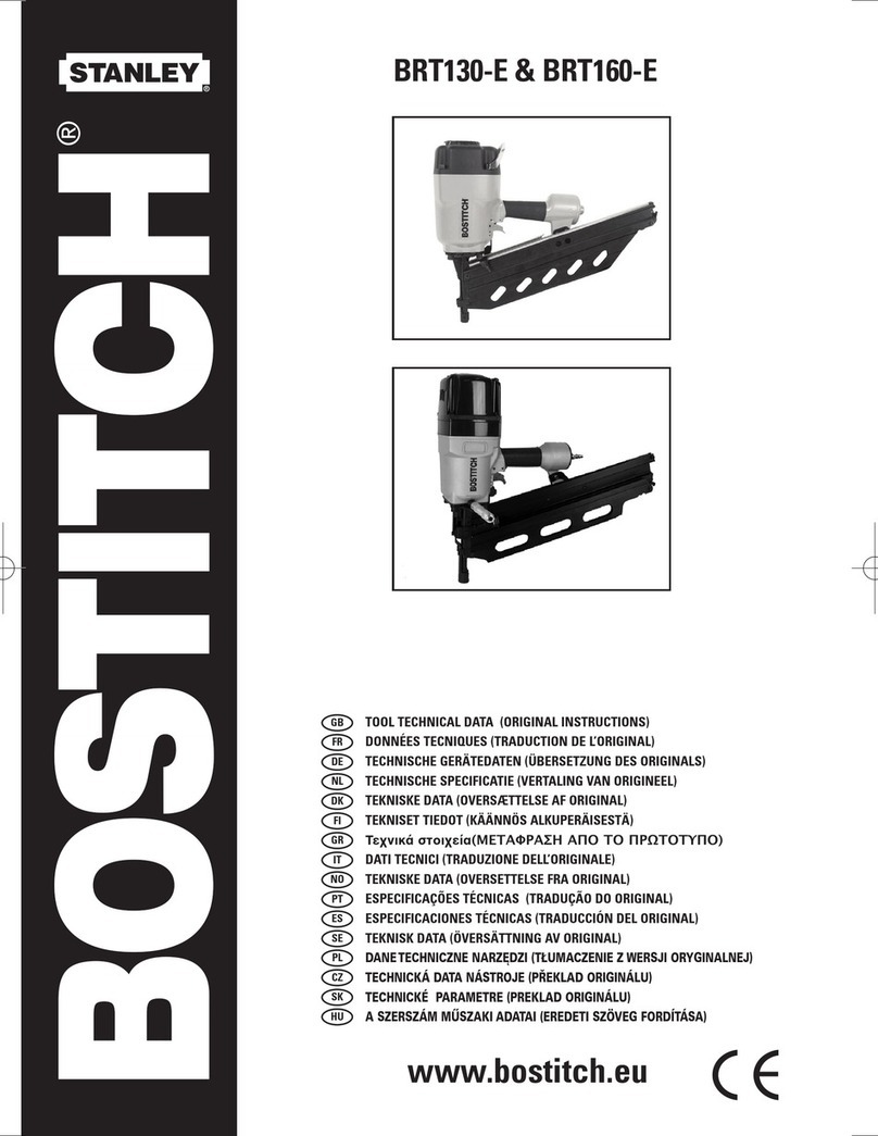 Bostitch BRT130-E Manual de usuario