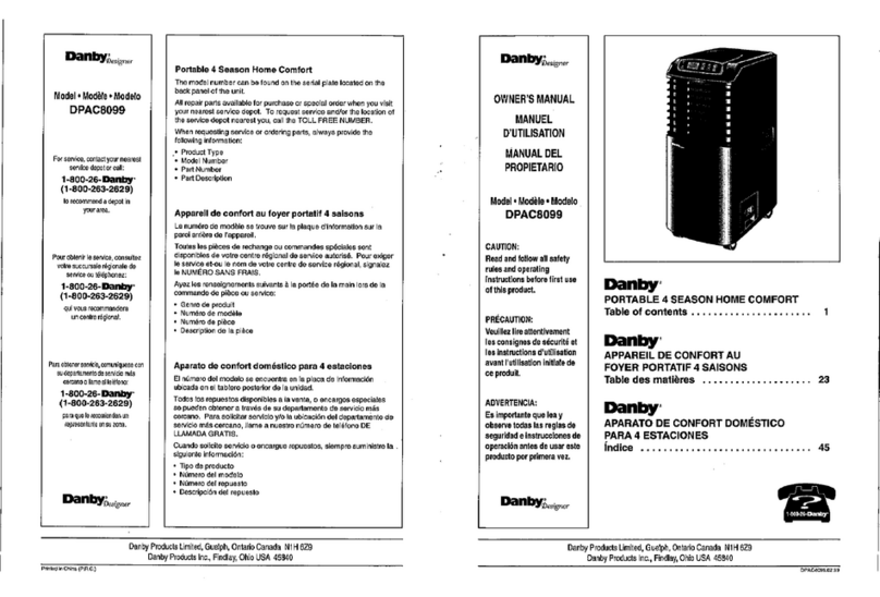 Danby DPAC8099 Manual de usuario