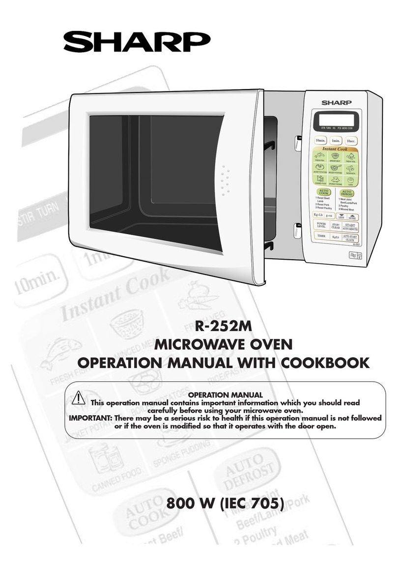 Sharp R-252M Manual de instrucciones
