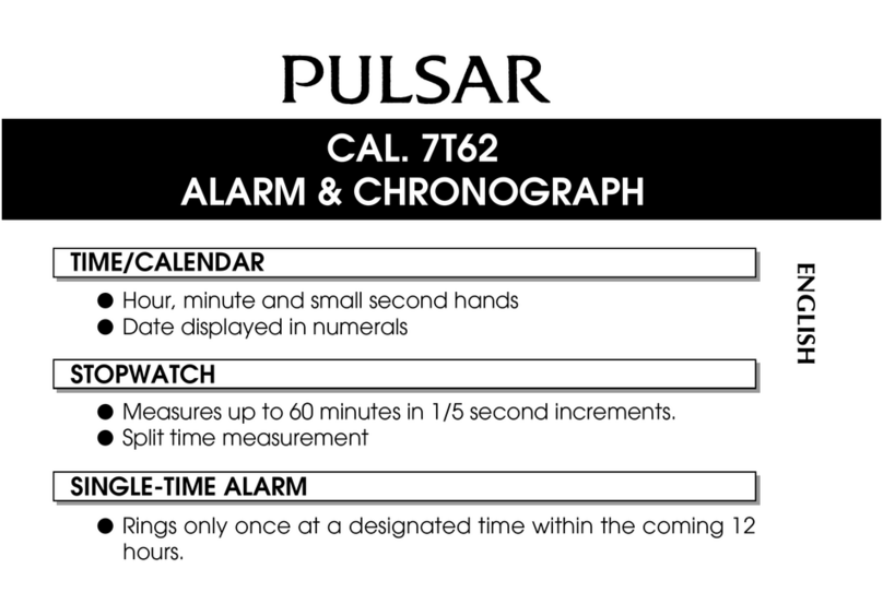 Pulsar 7T62 Manual de usuario