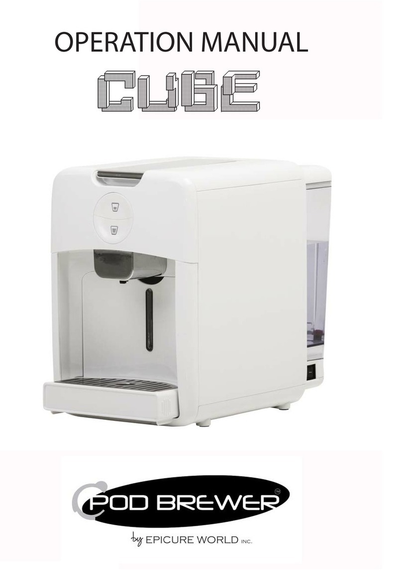 Pod Brewer CUBE 3A-C225E Manual de usuario