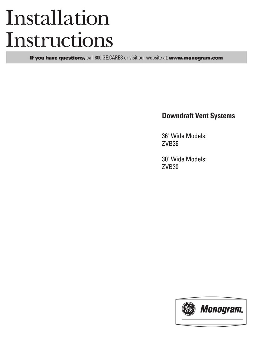 Monogram ZVB36 Manual de usuario