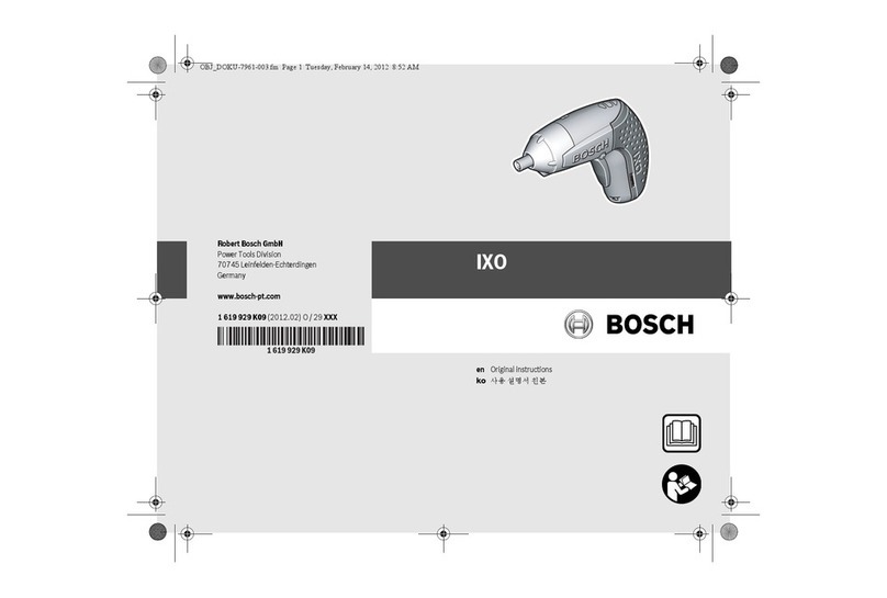 Bosch IXO Manual de usuario