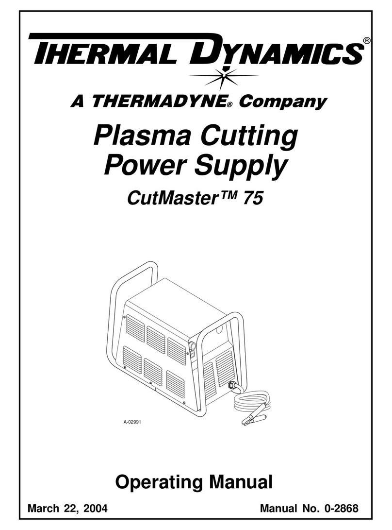 Thermal Dynamics CutMaster 75 Manual de usuario