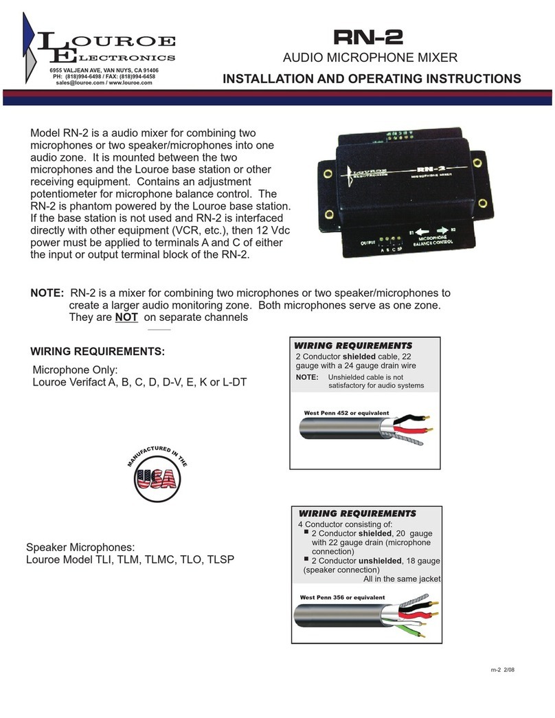 Louroe Electronics RN-2 Manual de usuario