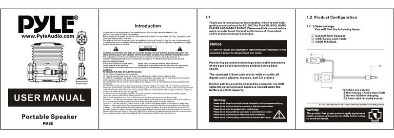 Pyle PMS6 Manual de usuario Pyle PMS6 Manual de usuario