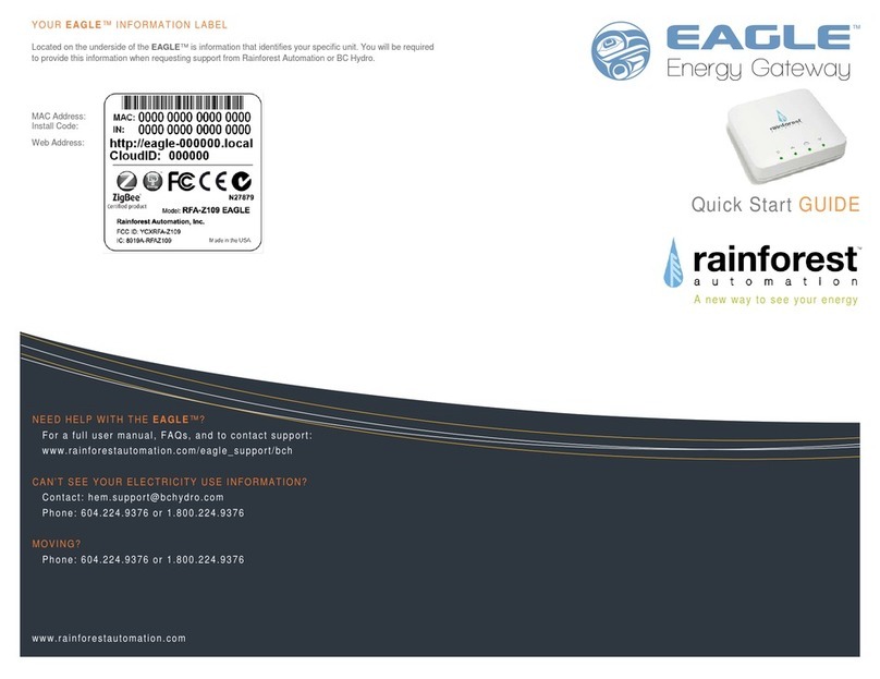 Rainforest Automation EAGLE Manual de usuario
