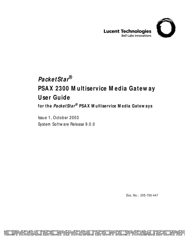 Lucent Technologies PacketStar PSAX 2300 Manual de usuario
