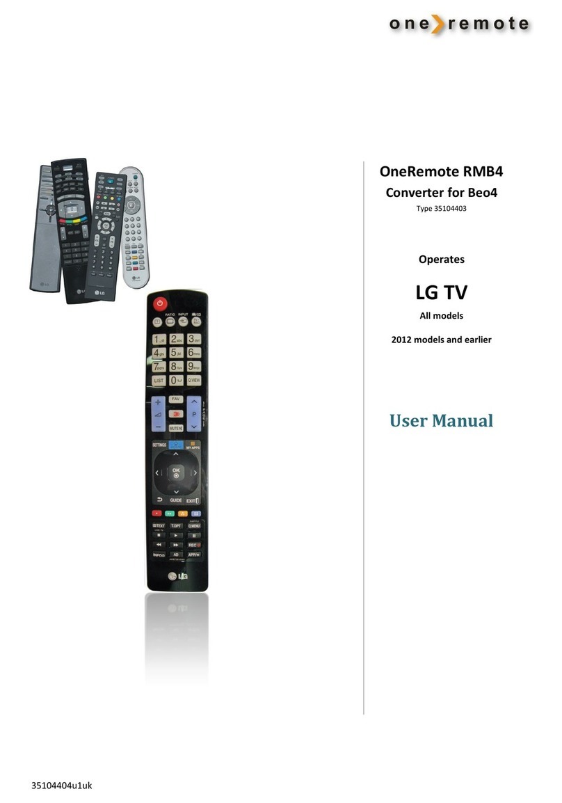 One Remote RMB4 Manual de usuario