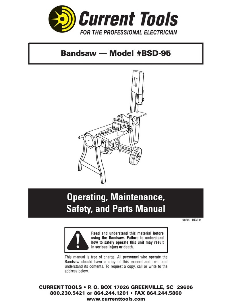 Current Tools BSD-95 Manual de usuario Current Tools BSD-95 Manual de usuario