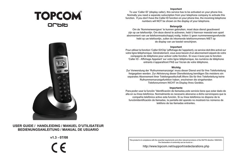 Topcom ORBIT Manual de usuario