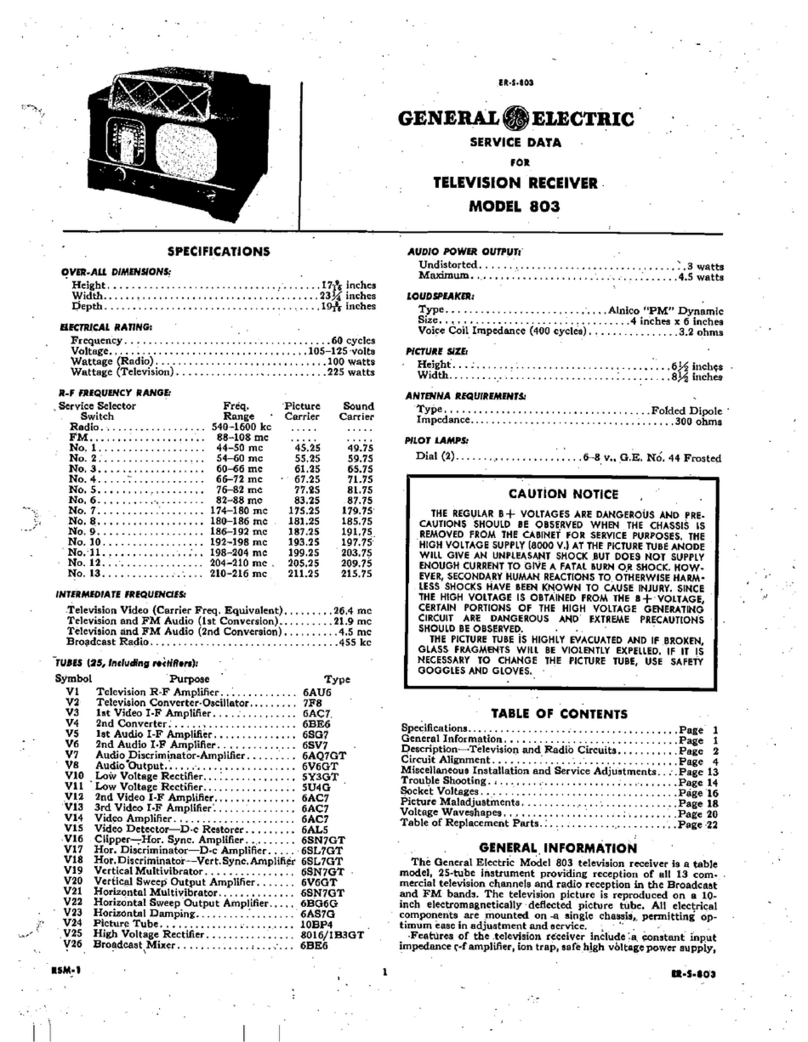 GE 803 Instrucciones de montaje