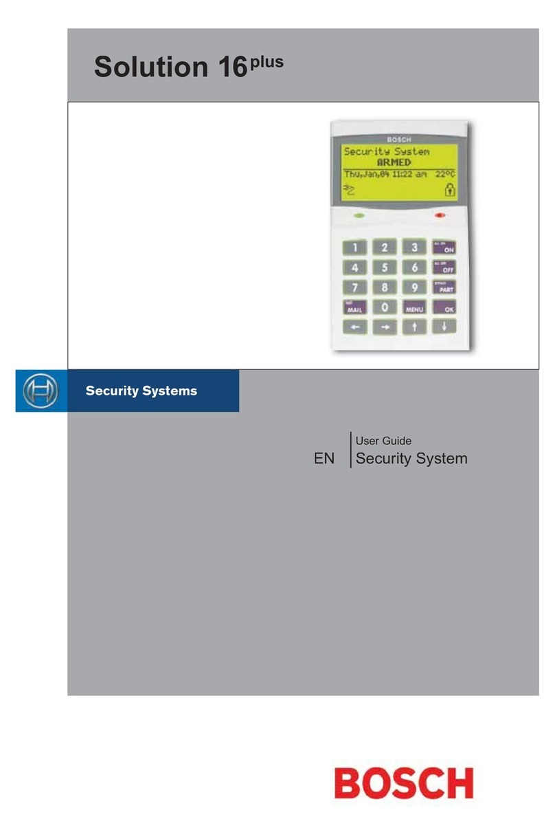 Security systems Solution 16 Plus Manual de usuario