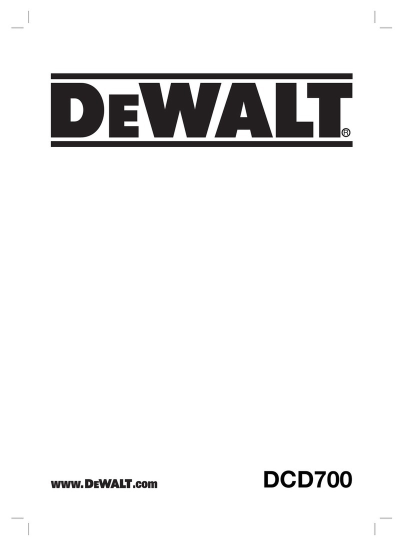DeWalt DCD700 Manual de usuario