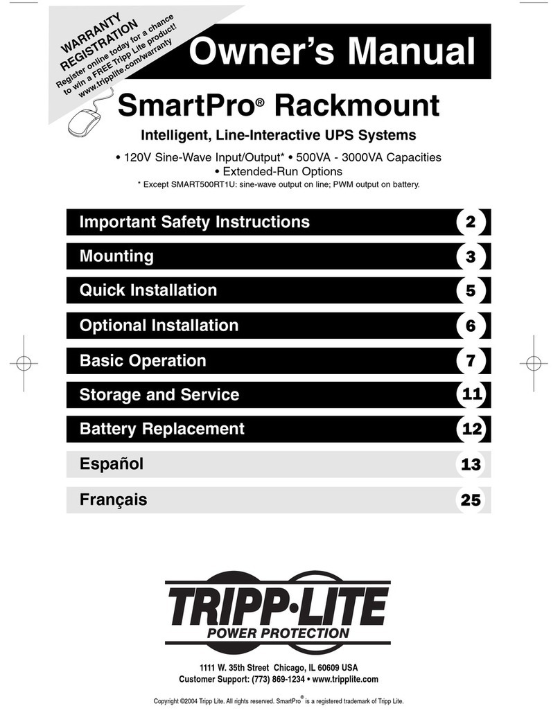 Tripp Lite SmartPro Rackmount Manual de usuario