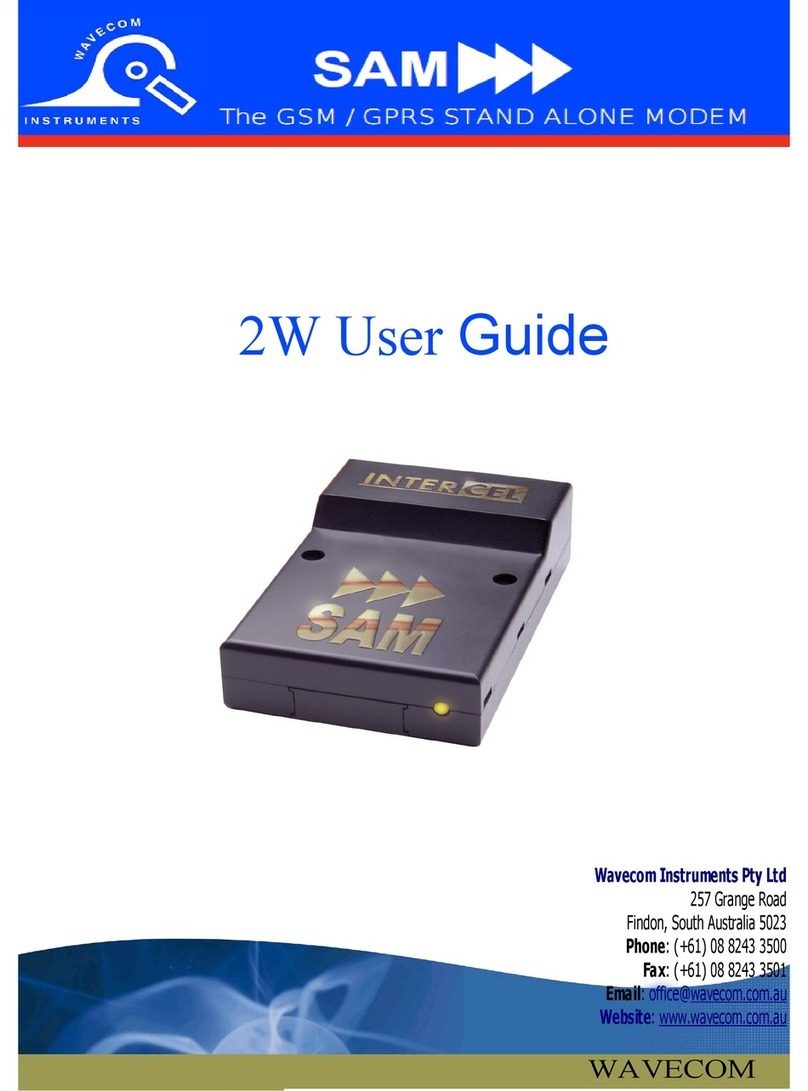 Wavecom SAM Manual de usuario