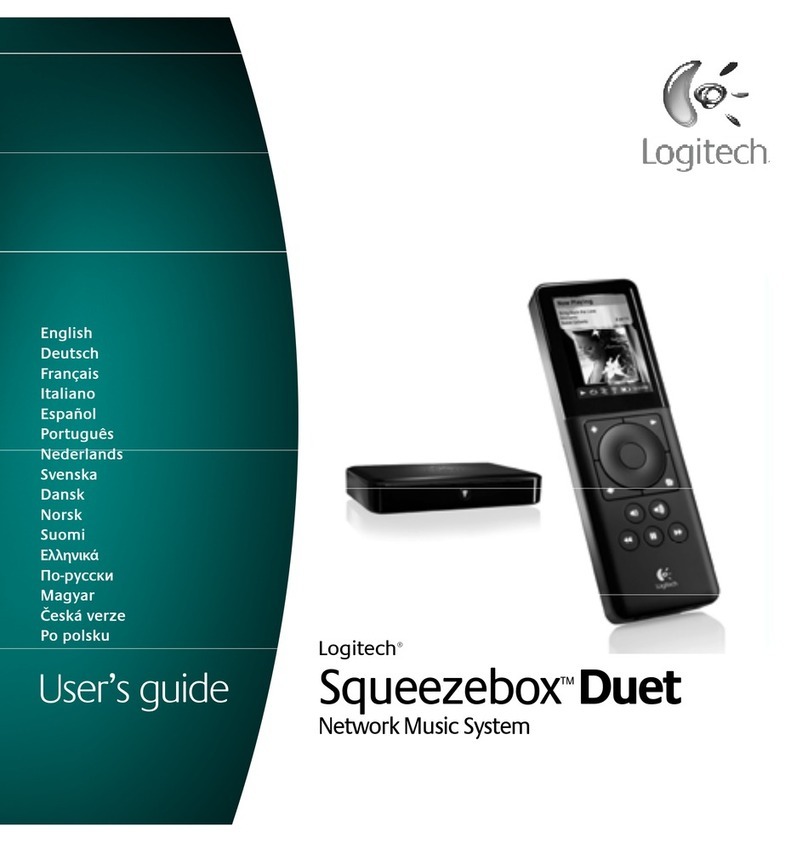 Logitech Squeezebox duet Manual de usuario