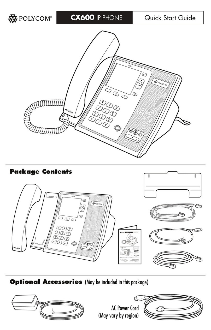 Polycom CX600 Manual de usuario Polycom CX600 Manual de usuario