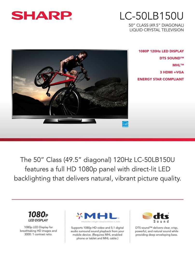 Sharp LC-50LB150U Manual de usuario