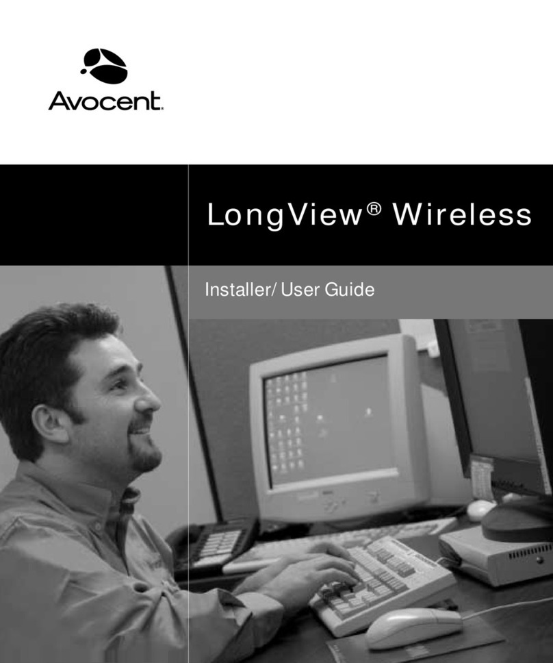 Avocent LongView Wireless Instrucciones de instalación y mantenimiento