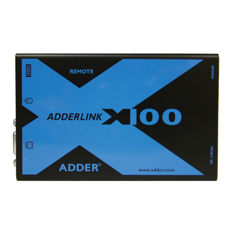 ADDER AdderLink X100 Manual de usuario