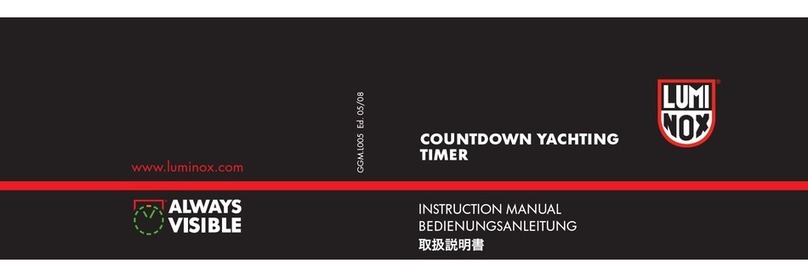 Luminox Countdown yachting Timer Manual de usuario