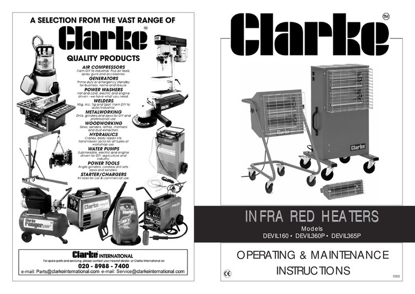 Clarke DEVIL160 Manual de instrucciones