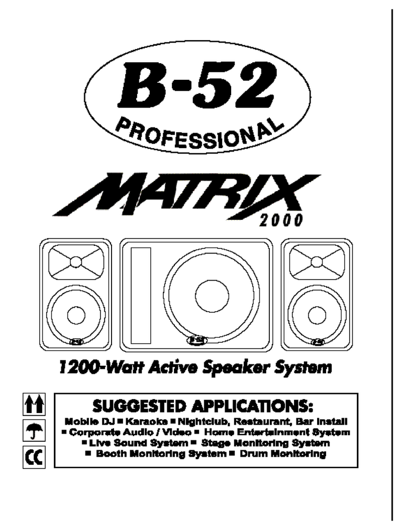 B-52 MATRIX 2000 Manual de usuario B-52 MATRIX 2000 Manual de usuario