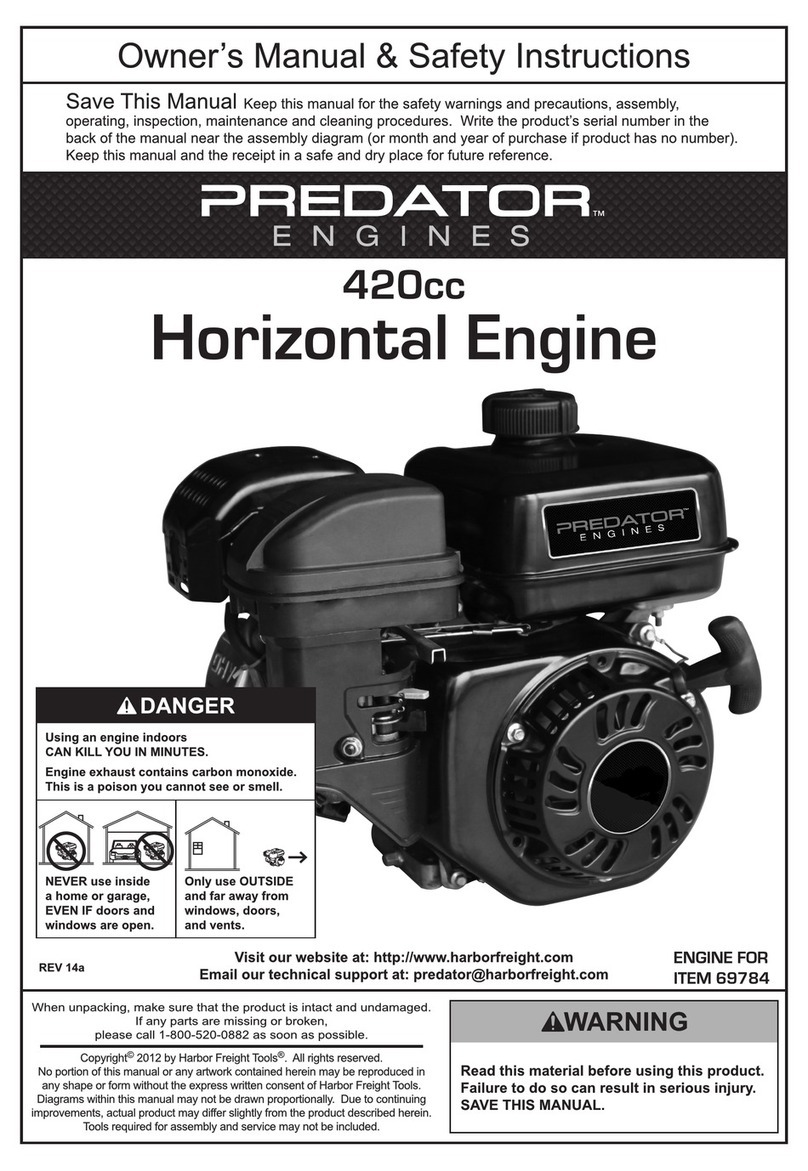 Harbor Freight Tools Predator 69784 Manual de usuario