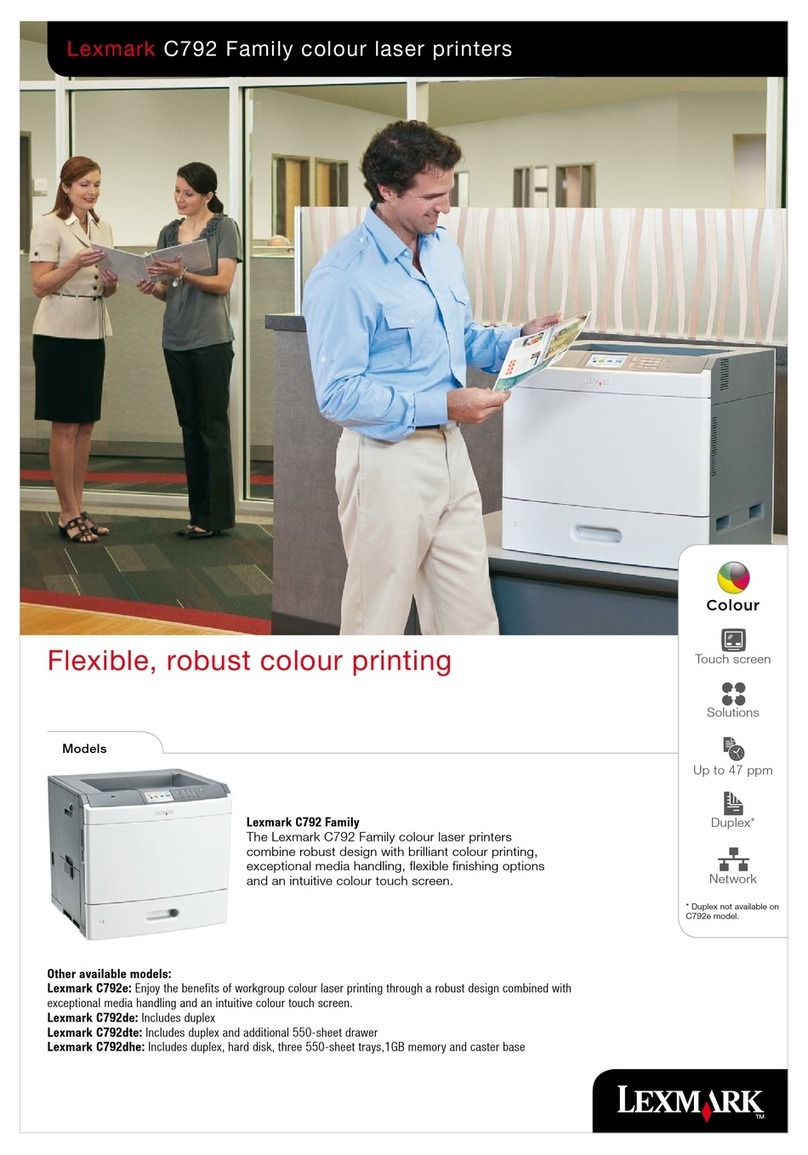 Lexmark C792e Manual de usuario