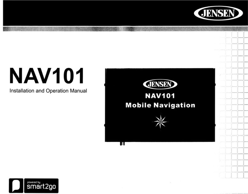 Jensen NAV101 Manual de usuario